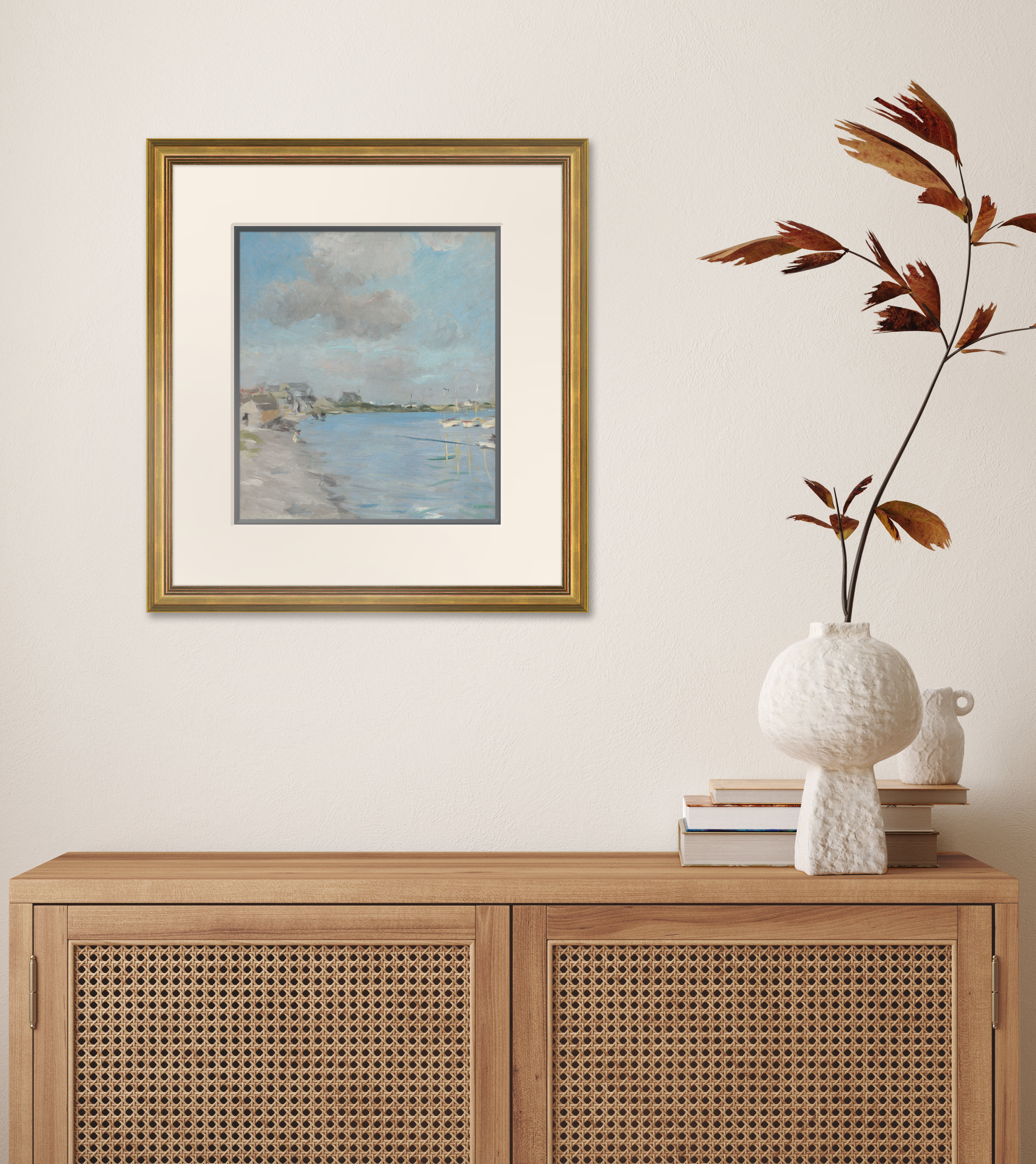 Soicher Marin Sketch of Hyannis Port Single Picture Frame Painting